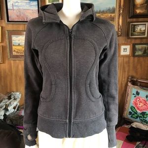 Grey Sparkle Lululemon Scuba Hoodie